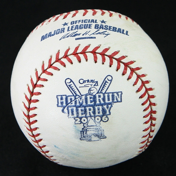 2006 Miguel Cabrera Florida Marlins OML Selig HR Derby Used Baseball (MEARS LOA/MLB Hologram)