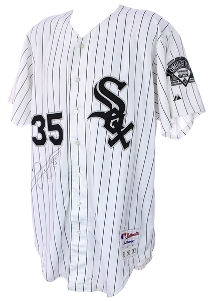 2000 Frank Thomas Chicago White Sox Signed Game Worn Home Jersey (MEARS A10/JSA)