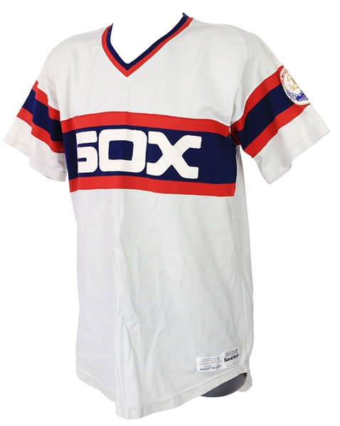 1983 Floyd Bannister Chicago White Sox Game Worn Home Jersey (MEARS A8)