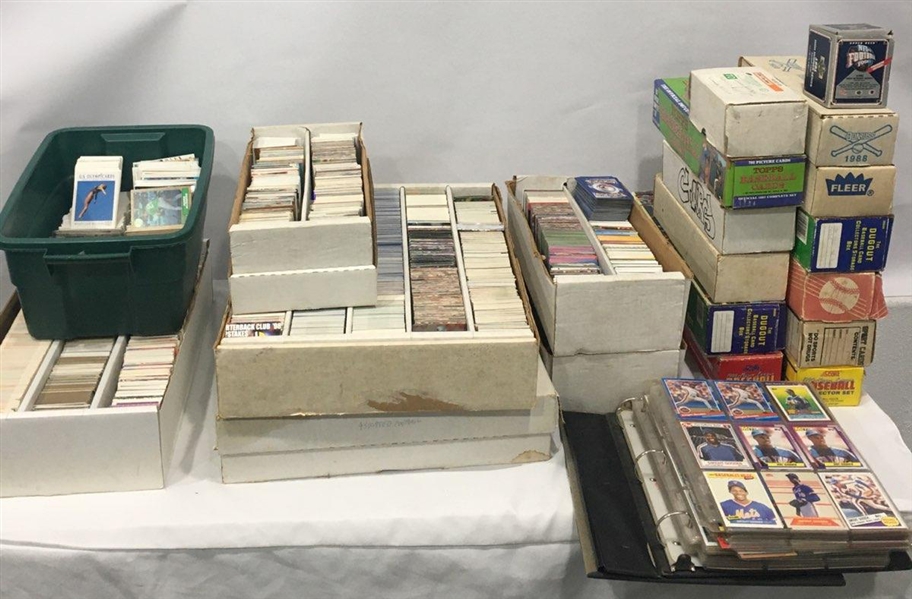 1980-1990s Single Owner Baseball Card Collection - Unpicked