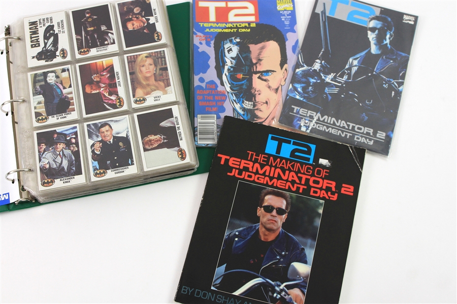 1980s-90s Terminator 2 Batman The Rocketeer Trading Cards & Comic Book Collection - Lot of 500+