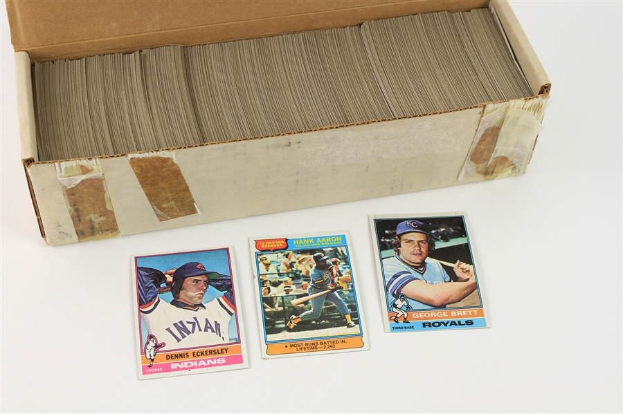 1976 Topps Baseball Trading Cards - Complete Set (660) + Traded Set (44) 