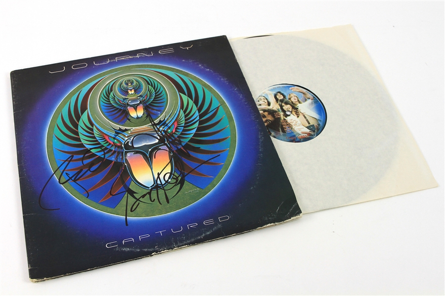 1981 Neil Schon Greg Rolie Ross Valory Journey Signed Captured Record Album (*JSA*) 