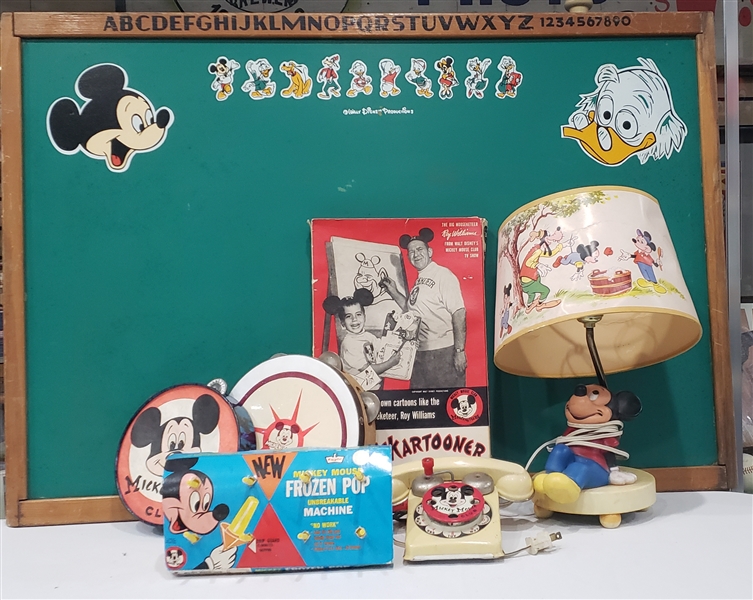 1950s Vintage Mickey Mouse Club Collection of Vintage Toys (Lot of 7)