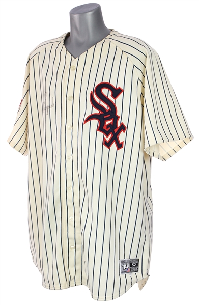 2005 (June 18) AJ Pierzynski Chicago White Sox Signed Game Worn 1959 Throwback Home Uniform (MEARS A10/JSA) Walk Off Home Run