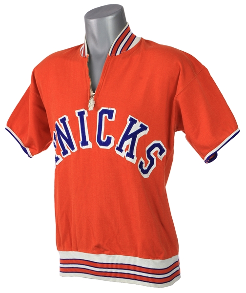 1967-70 New York Knicks Warm Up Shirt (MEARS LOA) NBA Championship Season