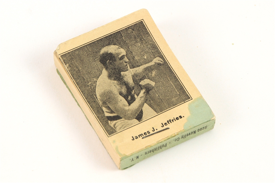 1910 Jack Johnson James Jeffries World Heavyweight Championship Title Bout Flipbook