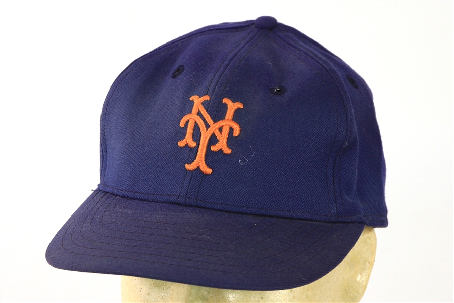 1977-82 New York Mets Game Worn Cap (MEARS LOA)