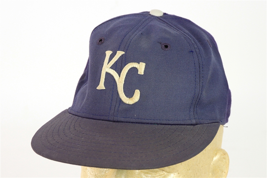 1977-82 Kansas City Royals Game Worn Cap (MEARS LOA)