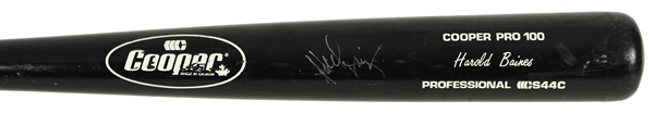 1988-95 Harold Baines Signed Cooper Professional Model Game Used Bat (MEARS A7/JSA)