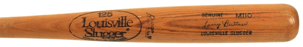 1983 Larry Biittner Texas Rangers Louisville Slugger Professional Model Batting Practice Bat (MEARS LOA)