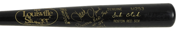 1991 Jack Clark Boston Red Sox Signed Louisville Slugger Professional Model Game Used Bat (MEARS LOA/JSA)