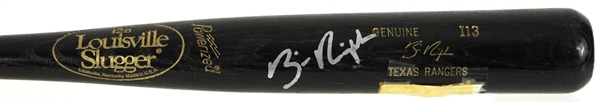 1993-94 Billy Ripken Texas Rangers Signed Louisville Slugger Professional Model Bat (MEARS LOA/JSA)
