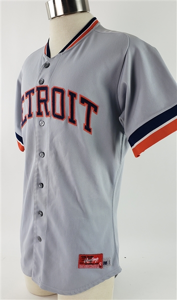 1988 Alan Trammell Detroit Tigers Game Worn Road Jersey (MEARS A10)