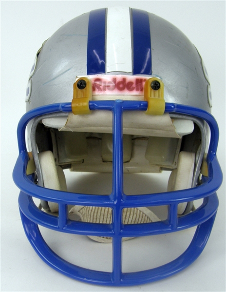 1991-96 Scott Conover Detroit Lions Game Worn Helmet (MEARS LOA)