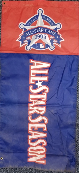 1995 Texas Rangers The Ballpark in Arlington 25" x 54" All Star Game Stadium Banner (MEARS LOA)