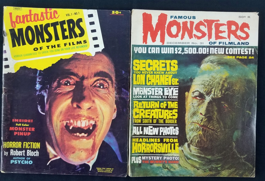 1962-64 Monster Magazine Collection - Lot of 2