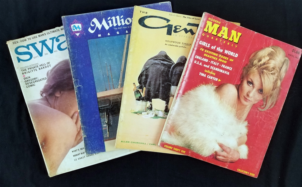 1960s Mens Magazine Collection - Lot of 5 w/ Gent, Swank, Fresh & More