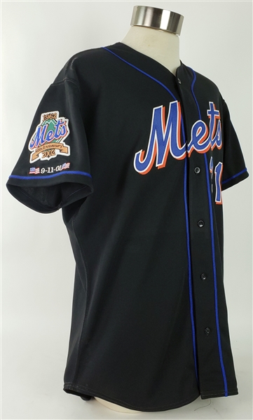 2002 Mike Piazza New York Mets Signed Alternate Jersey (MEARS LOA/JSA)