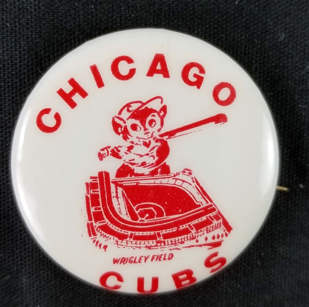 1950s Chicago Cubs Wrigley Field 1.25" Pinback Button