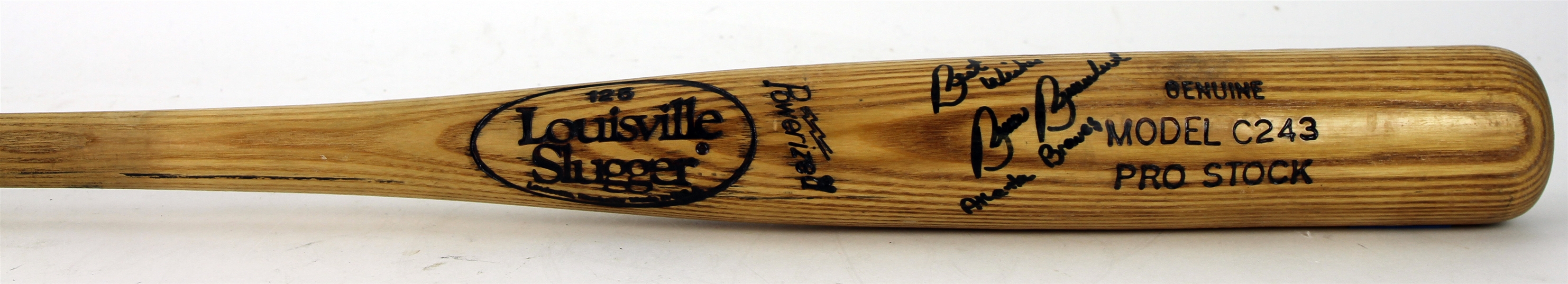 1984-89 Bruce Benedict Atlanta Braves Signed Louisville Slugger Professional Model Bat (MEARS LOA/JSA)