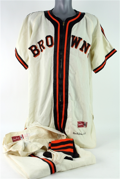 1964 Denny Galehouse / Fred Hofmann St. Louis Browns World Series 20th Anniversary Reunion Uniform w/ Pants  & Stirrups (MEARS LOA)