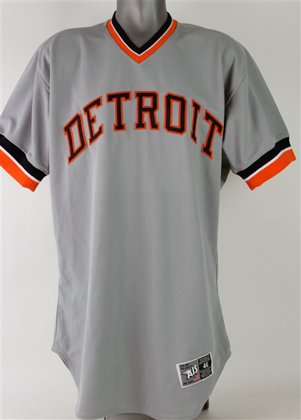 2007 Ivan Rodriguez Detroit Tigers 1977 Throwback Road Jersey (MEARS A10)