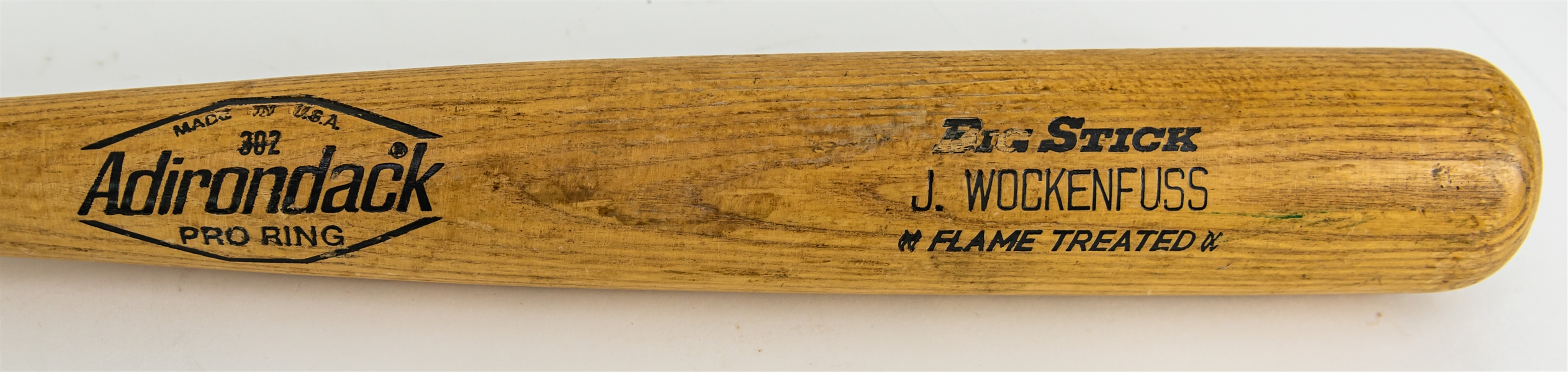 1980 John Wockenfuss Detroit Tigers Adirondack Professional Model Game Used Bat (MEARS LOA)