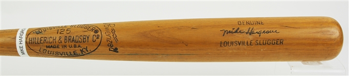 1974-75 Mike Hargrove Texas Rangers H&B Louisville Slugger Professional Model Game Used Bat (MEARS LOA)