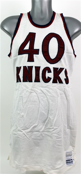 1981-83 Marvin Webster New York Knicks Game Worn Home Jersey (MEARS A10) 