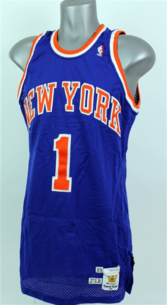 1989-90 Maurice Cheeks New York Knicks Game Worn Road Jersey (MEARS A8.5)