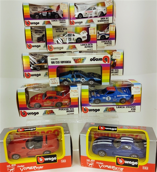 Burago Toy Cars (Lot of 12)