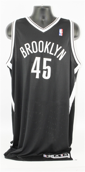 2012-13 Gerald Wallace Brooklyn Nets Game Worn Road Jersey (MEARS A10/Steiner) Inaugural Brooklyn Season