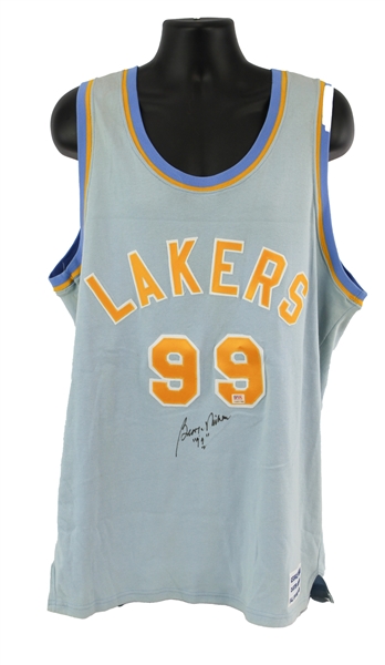 1959 George Mikan Minneapolis Lakers Signed Hall of Fame Charter Member Tribute Jersey (PSA)
