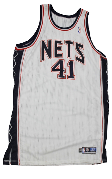 2003-04 Eddie Griffin New Jersey Nets Home Jersey (MEARS LOA)