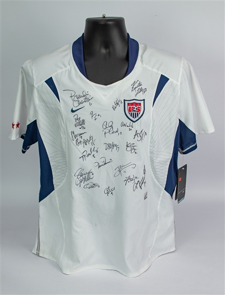 2003 US Womens National Soccer Team Signed World Cup Jersey w/ 20 Signatures Including Brandi Chastain, Mia Hamm, Abby Wambach & More (JSA)