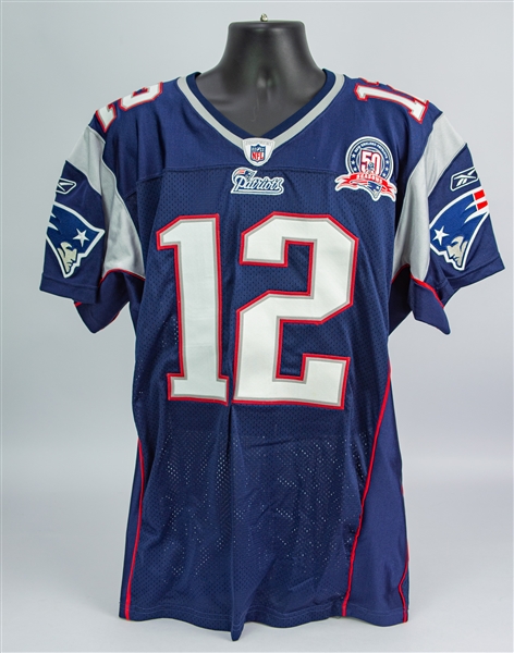 2009 Tom Brady New England Patriots Home Jersey (MEARS A5)