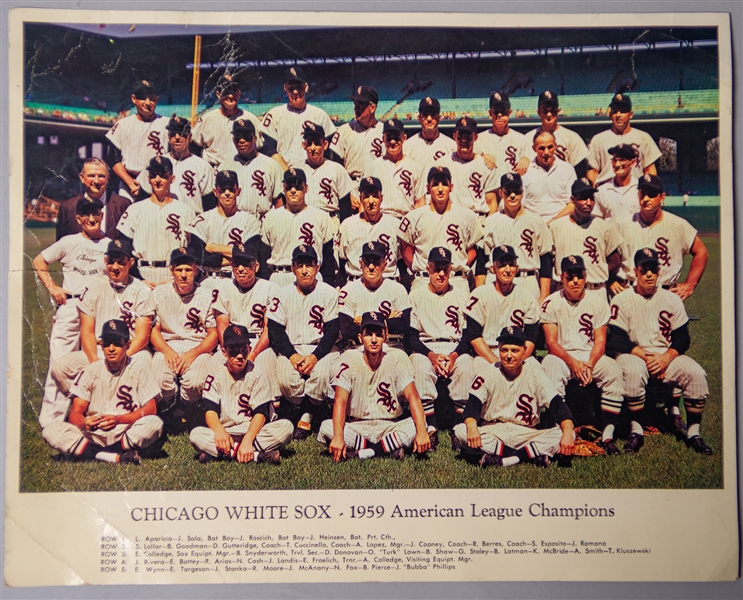 1959 Chicago White Sox American League Champions 11x14 Team Photo