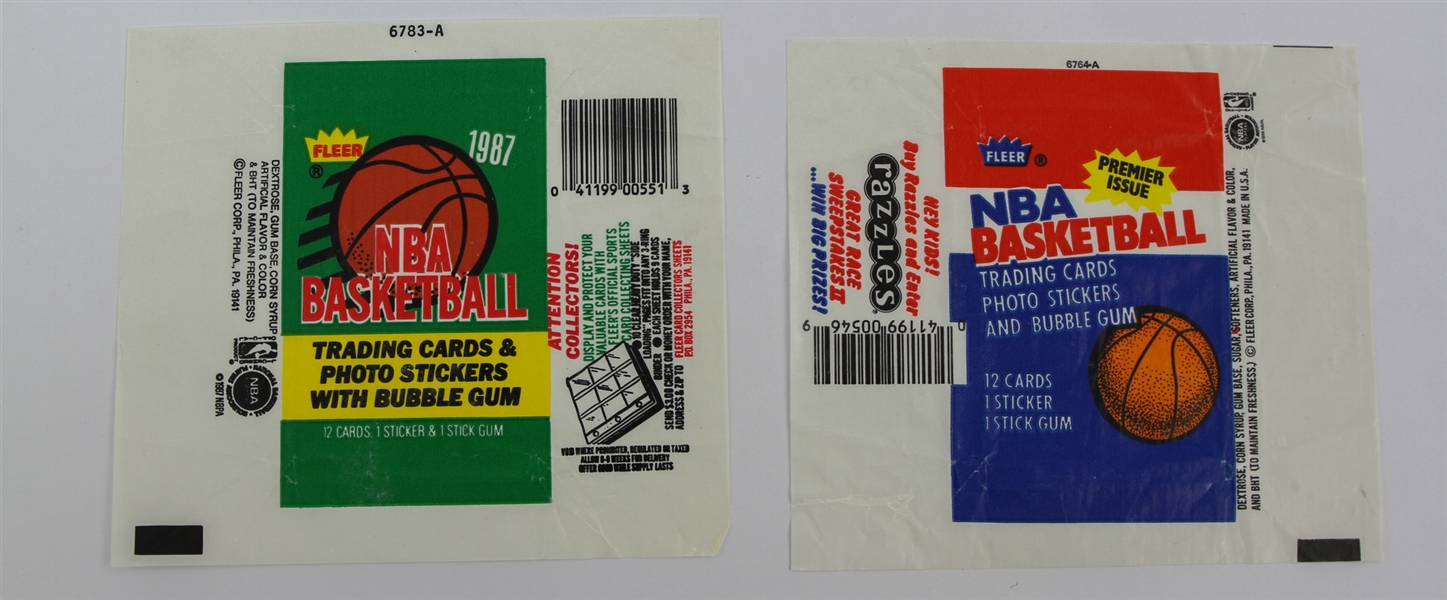 1986-1987 Michael Jordan Fleer Basketball Wrapper 