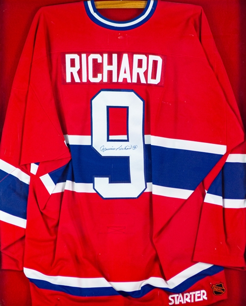 1942-1960 Maurice Richards Montreal Canadians Signed NHL Jersey (JSA)