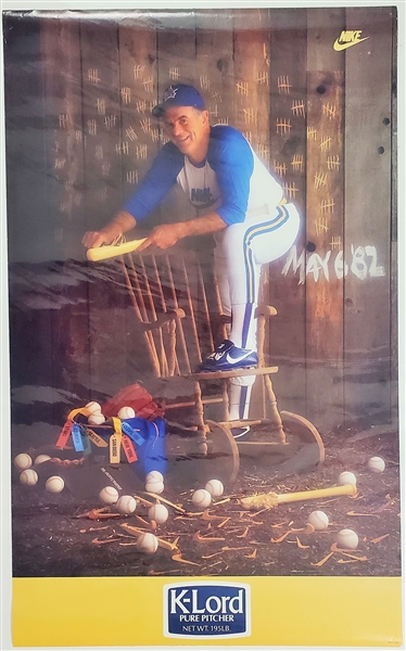 1982 Gaylord "K-Lord" Perry Seattle Mariners 22 x 35.5 Nike Posters (Lot of 3)