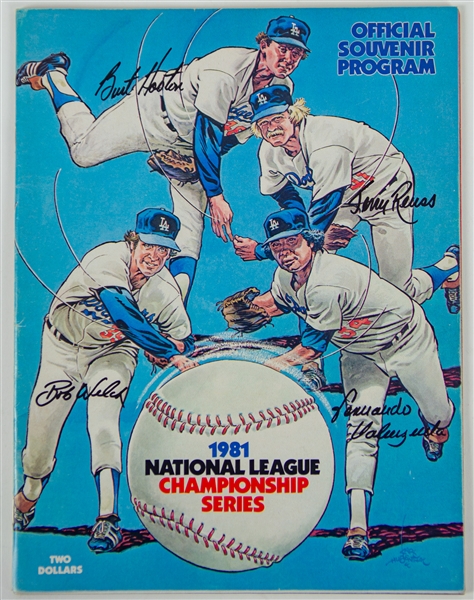 1981 Los Angeles Dodgers vs Montreal Expos National League Championship Series Program