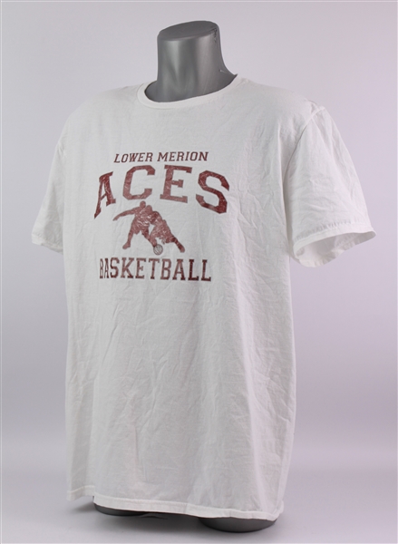 1995-96 Kobe Bryant Lower Merion Aces Basketball T-Shirt (MEARS LOA)