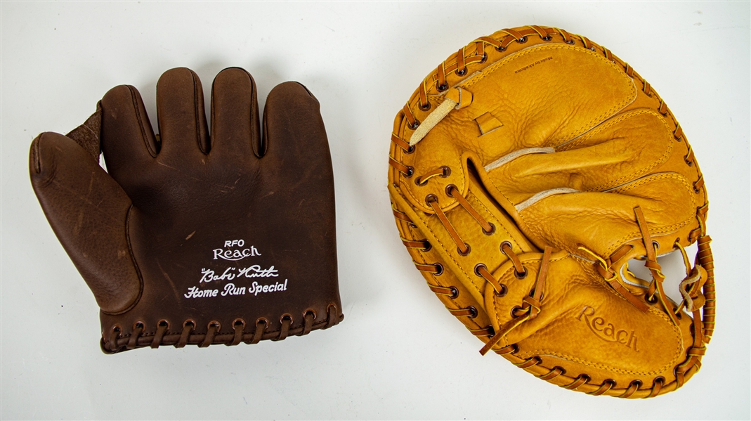2004-2007 Babe Ruth & Yogi Berra Reach Store Model Gloves w/ Original Boxes