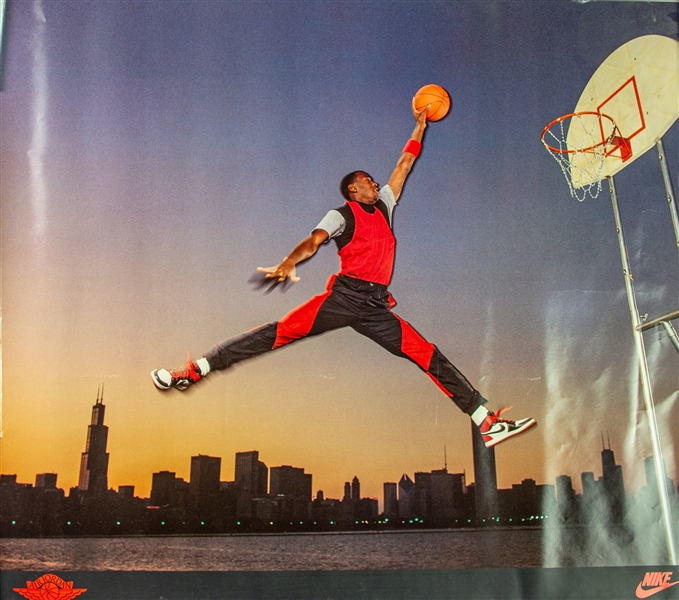 1985 Michael Jordan Chicago Bulls Nike Air Jordan Poster 