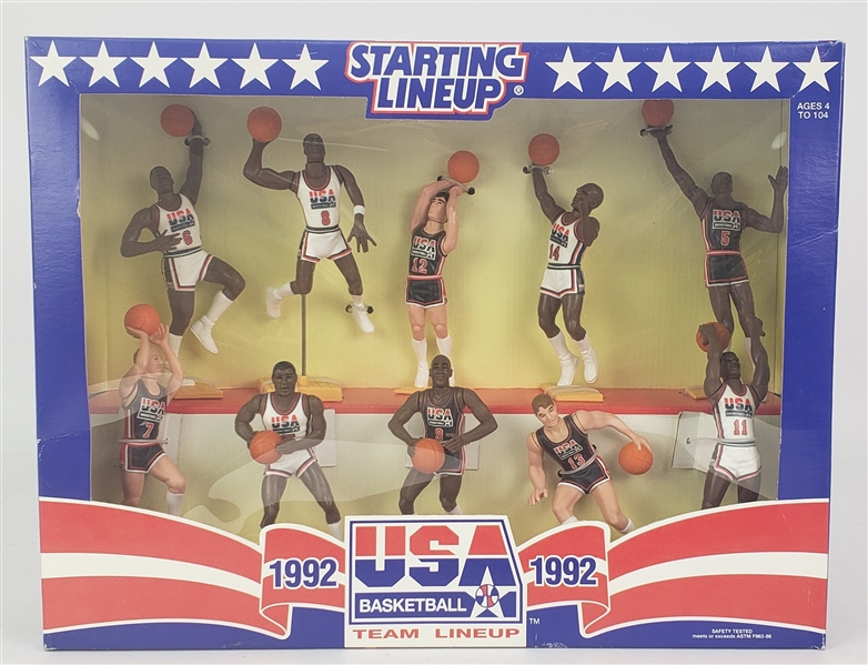 1992 USA Basketball Starting Line Up Figures Including Michael Jordan, Scottie Pippen, and more 