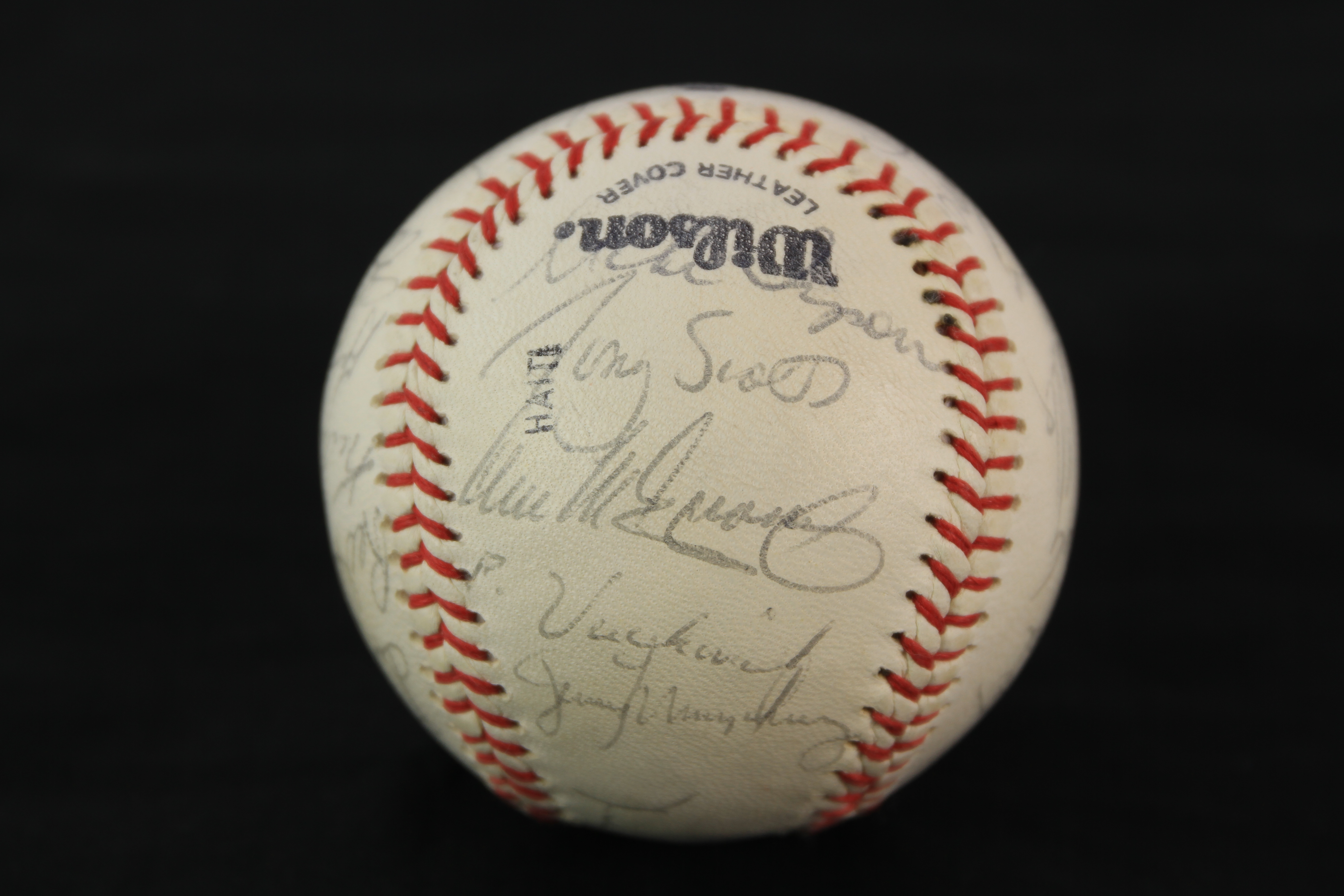 Lot Detail - 1979 St. Louis Cardinals Team Signed Baseball w/ 25 Signatures Including Lou Brock ...