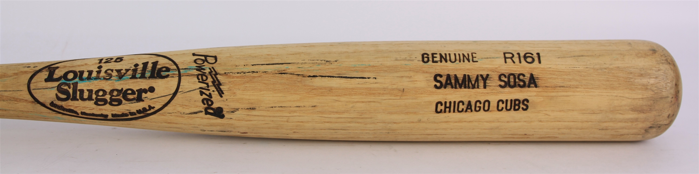2002-04 Sammy Sosa Chicago Cubs Louisville Slugger Professional Model Game Used Bat (MEARS A8)