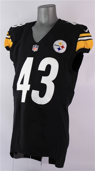 2012 Troy Polamalu Pittsburgh Steelers Home Jersey (MEARS A5) 