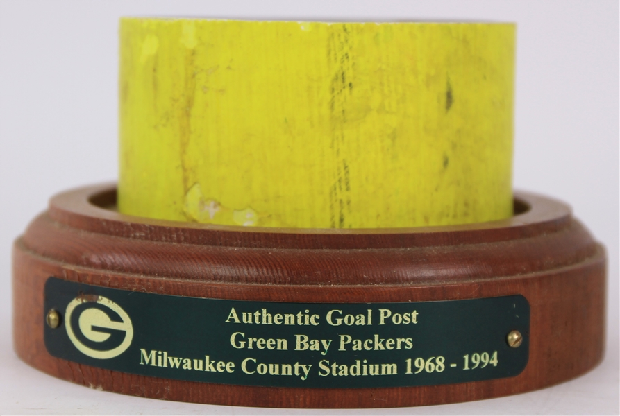 1968-94 Green Bay Packers Milwaukee County Stadium Game Used Goal Post Section (MEARS LOA)